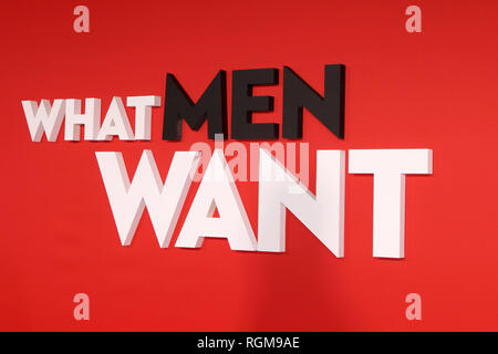 Westwood, CA, USA. 28 janvier, 2019. LOS ANGELES - jan 28 : Ambiance au ''Ce que veulent les hommes'' en première mondiale au Théâtre du Village Le 28 janvier 2019 à Westwood, CA Crédit : Kay Blake/ZUMA/Alamy Fil Live News Banque D'Images