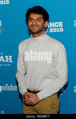 Park City, Utah, USA. 29 janvier, 2019. Karan Soni aux arrivées pour les animaux en première mondiale au Festival du Film de Sundance en 2019, le MARC Théâtre, Park City, UT 29 Janvier, 2019. Credit : JA/Everett Collection/Alamy Live News Banque D'Images