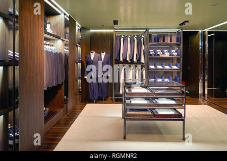 HONG KONG - circa 2016, novembre : magasin Prada à Hong Kong. Banque D'Images