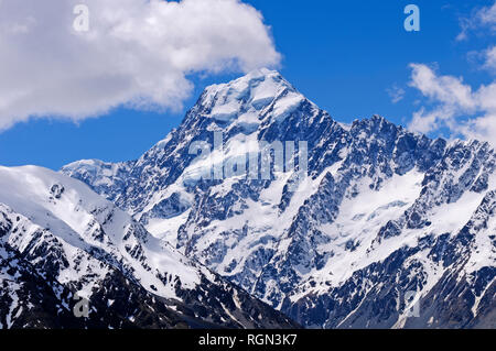 Mt Cook (Aoraki) sur l'île du sud de la Nouvelle-Zélande Banque D'Images