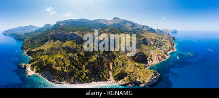 Espagne, Baléares, Mallorca, région d'Andratx, côte ouest, Serra de Tramuntana, Mirador de Ricardo Roca Banque D'Images