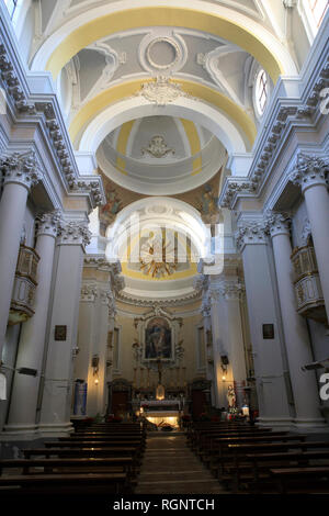 Sanctuaire de Santa Maria Goretti Corinaldo en village, Corinaldo, Ancône, Marches, Italie Banque D'Images