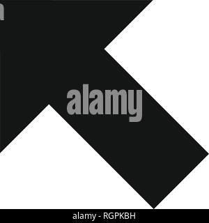 Icône vecteur haut gauche icône Signe Vector Illustration pour utilisation personnelle et commerciale... L'icône de la mode Look propre... Illustration de Vecteur