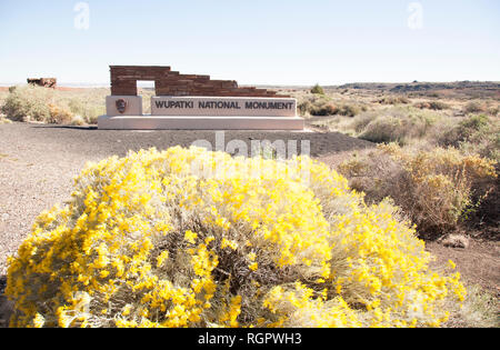 Wupatki National Monument entrée privée Banque D'Images