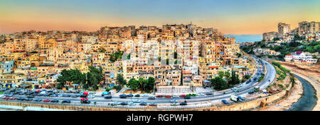 Vue de Tripoli, la deuxième ville en importance au Liban Banque D'Images