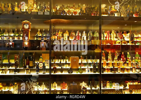 La plus grande collection de whisky dans le monde Banque D'Images