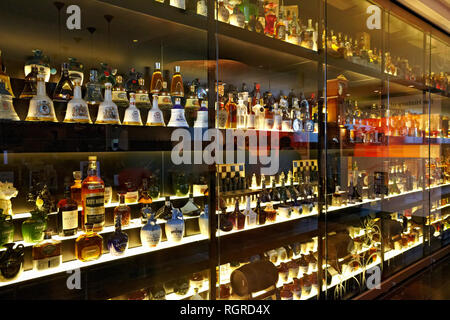 La plus grande collection de whisky dans le monde Banque D'Images