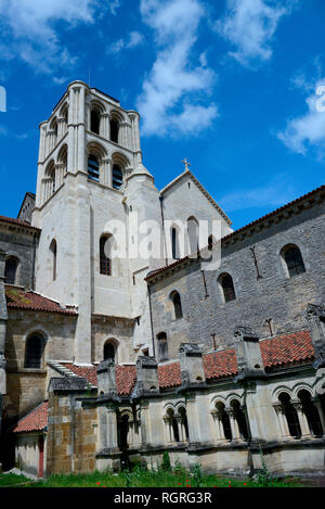 Basilique Sainte Madeleine, Sainte Marie-Madeleine, Vézelay, Burgund, Departement Yonne, Frankreich, Europa, Frankreich Banque D'Images