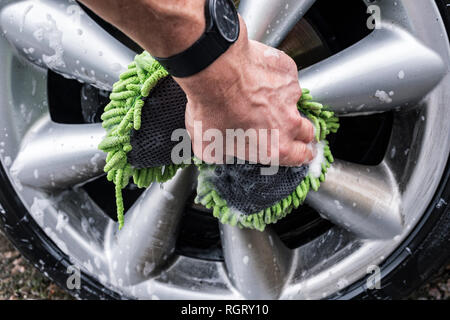 Lave-un alliage roue. Banque D'Images