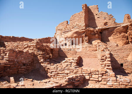 Wupatki National Monument est situé à environ 30 milles au nord de Flagstaff, AZ dans la pittoresque région de désert élevé à l'ouest de la peu de couleur Banque D'Images