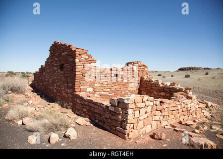 Wupatki National Monument est situé à environ 30 milles au nord de Flagstaff, AZ dans la pittoresque région de désert élevé à l'ouest de la peu de couleur Banque D'Images