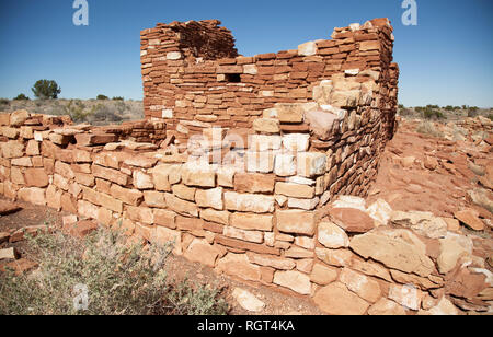 Wupatki National Monument est situé à environ 30 milles au nord de Flagstaff, AZ dans la pittoresque région de désert élevé à l'ouest de la peu de couleur Banque D'Images