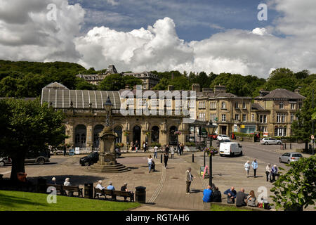 Ville thermale de Buxton, dans le Derbyshire, Angleterre High Peak Banque D'Images