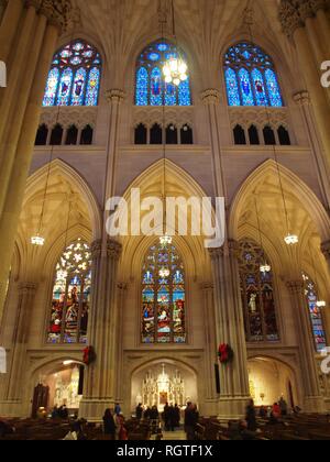 La Cathédrale Saint Patrick, 5e Avenue, New York City Banque D'Images