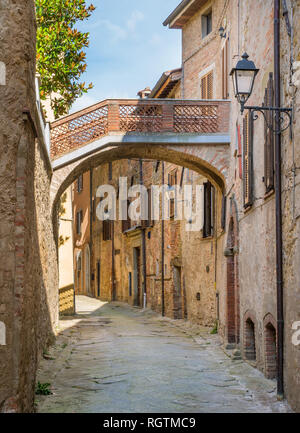 Panicale, village idyllique dans la province de Pérouse, Ombrie, Italie. Banque D'Images