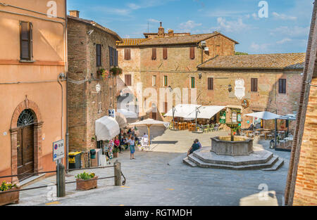 Panicale, village idyllique dans la province de Pérouse, Ombrie, Italie. Banque D'Images