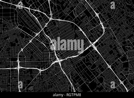 Carte noire du centre-ville de San Jose, États-Unis d'Amérique ce vecteur artmap est créé comme un arrière-plan décoratif ou un signe de voyage unique. Illustration de Vecteur