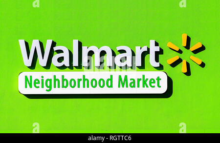 WalMart Neighborhood Market store, Orlando, Floride, USA, USA. Banque D'Images