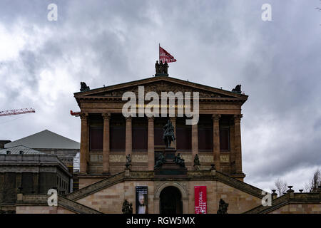 Berlin, DE - 12 janvier 2019 : Le musée de l'Alte Nationalgalerie de Berlin, Allemagne Banque D'Images