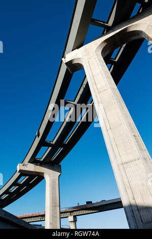 Construction de l'infrastructure hi-way, Orlando, Floride, USA. Banque D'Images