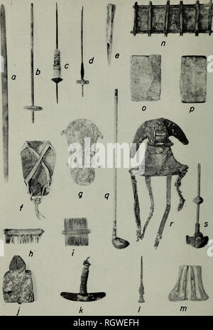 . Bulletin. De l'ethnologie. &Amp;r..,,.. 134. La plaque-divers artefacts, au nord du Chili. (Pour explication, voir la note de bas de page, p. 613.). Veuillez noter que ces images sont extraites de la page numérisée des images qui peuvent avoir été retouchées numériquement pour plus de lisibilité - coloration et l'aspect de ces illustrations ne peut pas parfaitement ressembler à l'œuvre originale.. Smithsonian Institution. Bureau of American Ethnology. Washington : G. P. O. Banque D'Images