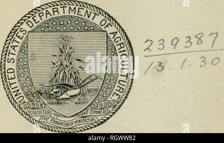 . Bulletin. 1901-13. L'agriculture ; l'Agriculture. Département américain de l'agriculture. BUREAU DE L'INDUSTRIE DES PRODUITS-BULLETIN N° 76. B. T. GALLOWAY, chef de bureau. Le cuivre comme l'ALGICIDE ET DÉSINFECTANT DANS LES APPROVISIONNEMENTS EN EAU. GEORGE T. MOORE, physiologiste et ophtalmologue responsable du Laboratoire de Physiologie Végétale, et Karl F. KELLERMAN, Assistant en physiologie. Les enquêtes pathologiques et physiologiques. Publié le 3 avril 1905.. WASHINGTON : Imprimerie du gouvernement. 1905.. Veuillez noter que ces images sont extraites de la page numérisée des images qui peuvent avoir été retouchées numériquement pour readabi Banque D'Images