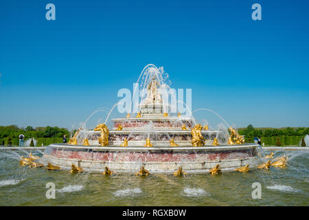 France, 5 mai : la belle fontaine Latona de lieu de Versailles le 5 mai 2018 à France Banque D'Images