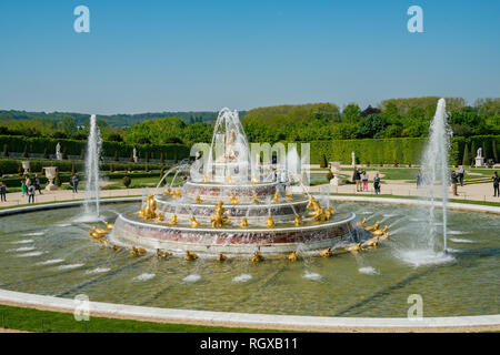 France, 5 mai : la belle fontaine Latona de lieu de Versailles le 5 mai 2018 à France Banque D'Images