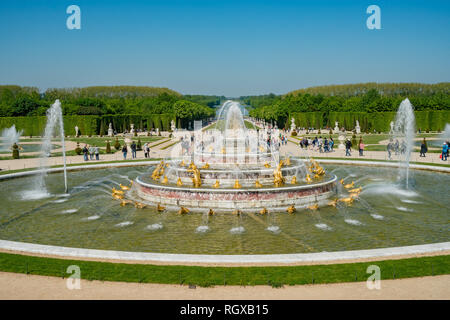 France, 5 mai : la belle fontaine Latona de lieu de Versailles le 5 mai 2018 à France Banque D'Images