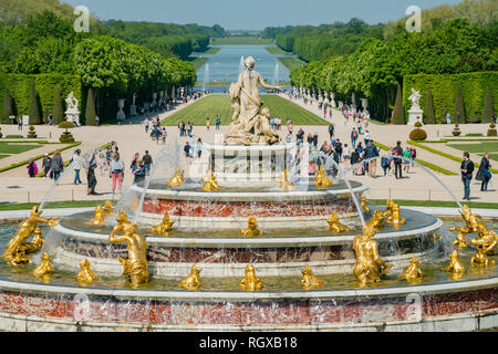 France, 5 mai : la belle fontaine Latona de lieu de Versailles le 5 mai 2018 à France Banque D'Images