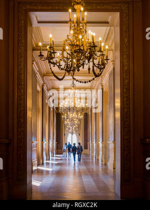 France, 7 mai : vue de l'intérieur du célèbre Palais Garnier le 7 mai 2018 à France Banque D'Images