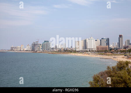 Tel Aviv City - Bay et des plages - Israël Banque D'Images