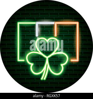 Néon St Patricks day Illustration de Vecteur