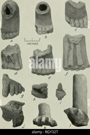 . Bulletin. De l'ethnologie. BUREAU OF American Ethnology Bulletin plaque 141 48. WARE monumentale : FRAGMENTS D'idoles. À partir de la tranchée 10 ; //- ;, à partir de la tranchée ; 34 / 12, à partir de la tranchée ; le reste, de l'achat. collection. Veuillez noter que ces images sont extraites de la page numérisée des images qui peuvent avoir été retouchées numériquement pour plus de lisibilité - coloration et l'aspect de ces illustrations ne peut pas parfaitement ressembler à l'œuvre originale.. Smithsonian Institution. Bureau of American Ethnology. Washington : G. P. O. Banque D'Images