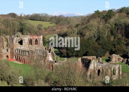 Royaume-uni l''Abbaye de Furness, Barrow in Furness , Cumbria. Vue sur l''Abbaye de Furness. Péninsule de Furness. Banque D'Images