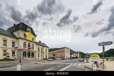 Tour de France stage point de départ à Albertville en 2018, France Banque D'Images