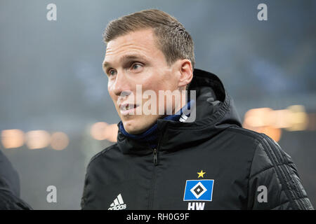 Hamburg, Deutschland. 30Th jan 2019. coach Hannes WOLF (HH), demi-longueur, football 2. Bundesliga, 19. Journée, Hambourg Hambourg Hambourg (HH) - SV Sandhausen (SH) 2 : 1, le 30/01/2019 à Hambourg/Allemagne. ¬ | Conditions de crédit dans le monde entier : dpa/Alamy Live News Banque D'Images