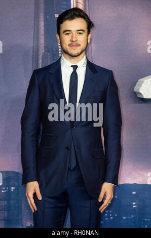 Londres, Royaume-Uni. 31 janvier, 2019. Keean Johnson assiste à la première mondiale de 'Alita : Bataille Angel' à l'Odeon Leicester Square le 31 janvier 2019 à Londres, Angleterre Crédit : Gary Mitchell, GMP Media/Alamy Live News Banque D'Images