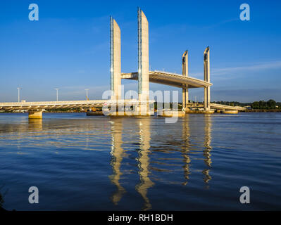 Pont Jacques Chaban-Delmas, pont, Garonne, Bordeaux, Gironde, France, Europe Banque D'Images
