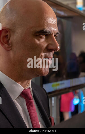 Le Président suisse Alain Berset dans Film Festival Locarno le 1 août 2018 sur la fête nationale suisse au Tessin, Suisse. Banque D'Images