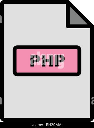 Icône Icône Vecteur PHP signe vecteur Illustration pour utilisation personnelle et commerciale... L'icône de la mode Look propre... Illustration de Vecteur