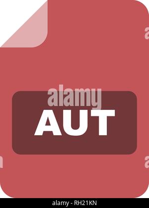 Icône Icône Vecteur AUT signe vecteur Illustration pour utilisation personnelle et commerciale... L'icône de la mode Look propre... Illustration de Vecteur