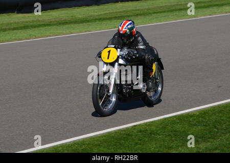 En piste à Goodwood Revival 7th Sept 2018 Banque D'Images