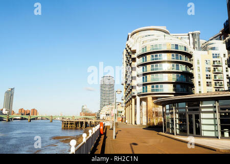 Ponts Wharf apartments dans Wandsworth - à l'ouest de Londres, Angleterre Banque D'Images