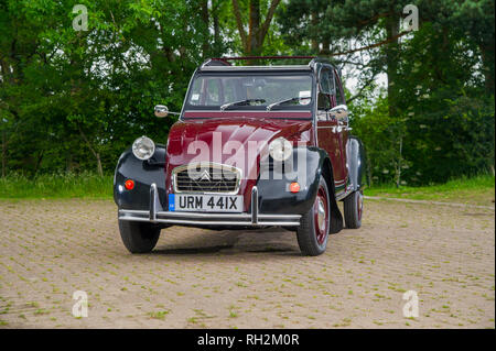 1980 Citroën 2CV Charleston voiture française classique Banque D'Images