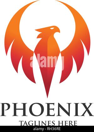 Logo de luxe phoenix concept, meilleur Oiseau Phoenix, Phoenix design de logo logo vector,oiseau mythologique de logo Illustration de Vecteur