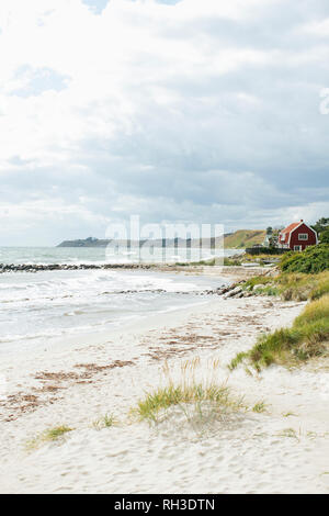 Vue sur plage vide Banque D'Images