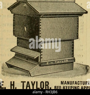 . British bee journal &AMP ; conseiller les apiculteurs. Les abeilles. British Bee Journal et conseiller technique des apiculteurs, le 24 décembre 1908.] 19e édition. 69e mille. Les apiculteurs britanniques' GUIDE D'ADRESSES. Par T. W. Cowan, F.L.S., &amp;c. Plus de 150 illustrations, dont des blocs de demi-ton à partir de Photos. Couvre de papier, est. 6d. net ; l'affranchissement 2JD. Couvre l'Art, 2". 6 d. ; 3d-net. Paiement sur commande, BEE JOURNAL &AMP ; RECORD OFFICE, 8, Henrietta Street, Covent Garden, WC British Bee Journal et conseiller technique des apiculteurs. Créé en 1873. -&Amp ; Journal hebdomadaire consacrée à l'intérêt d'apiculteurs, édité par T. Banque D'Images
