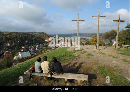 Gora Trzech Krzyzy (Trois Croix Hill) dans le centre historique de Kazimierz Dolny, Pologne. 8 octobre 2008 © Wojciech Strozyk / Alamy Stock Photo Banque D'Images