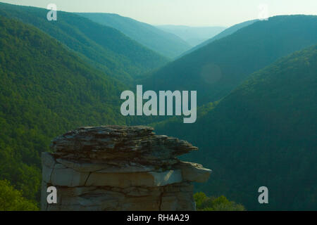 Point de Lindy, Blackwater Falls State Park, West Virginia Banque D'Images